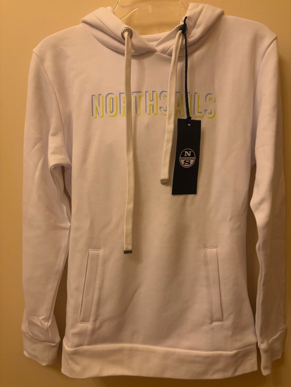 North Sails White Hoodie Logo -New